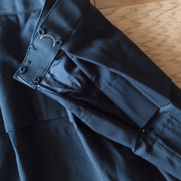 3.1 Philip Lim Black Pleated Wool Mini Skirt - Picture 5 of 10